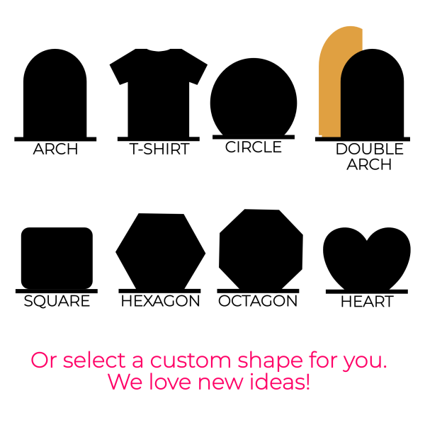 Custom Acrylic Tap/Scan Sign with Printing & Acrylic Accents - Image 2
