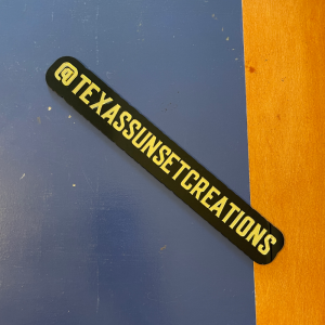 Custom Acrylic Social Media Handle Sign | Physical Watermark