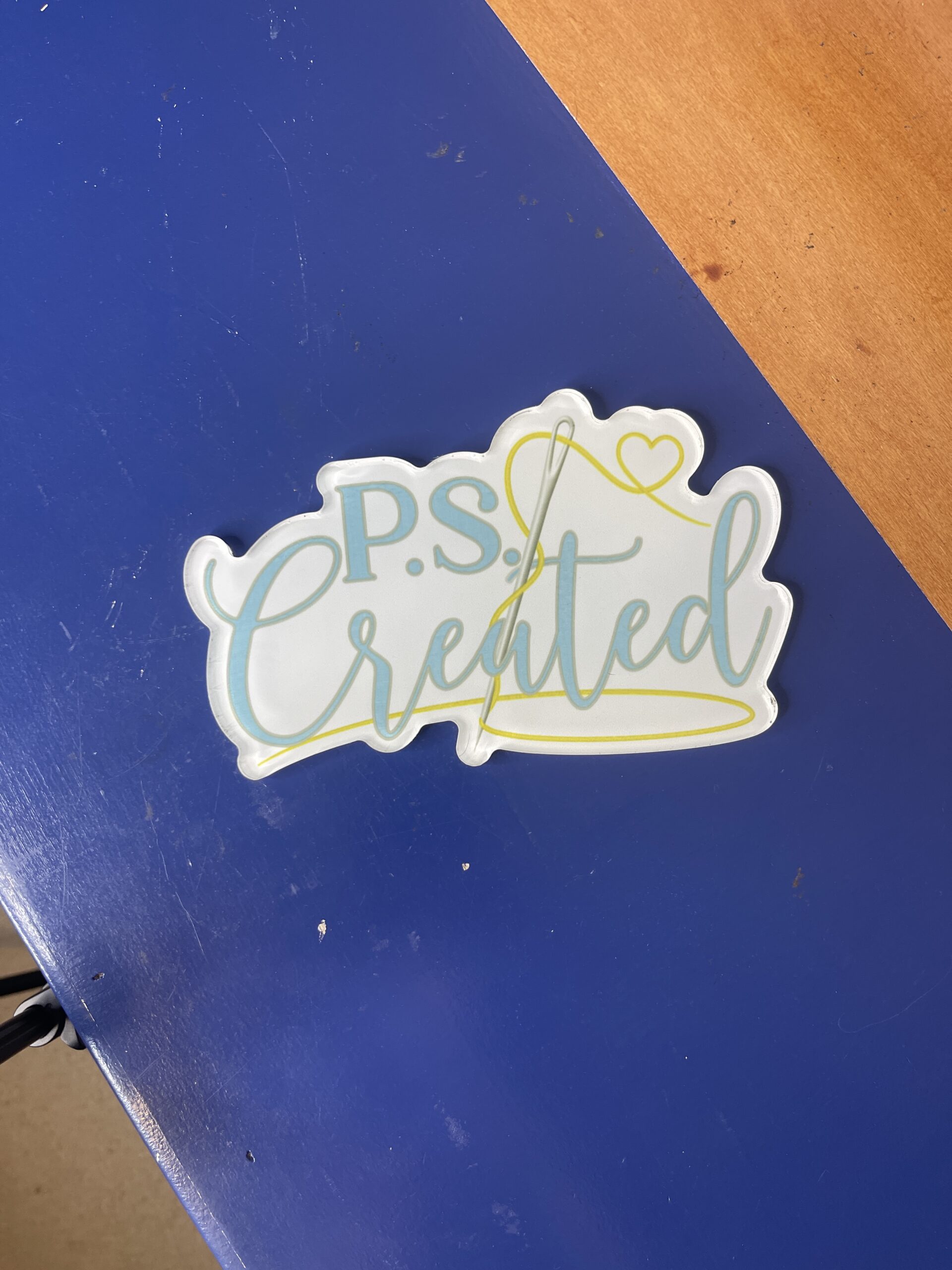 Custom Acrylic Physical Watermark Logo - 8 Inches - Image 3