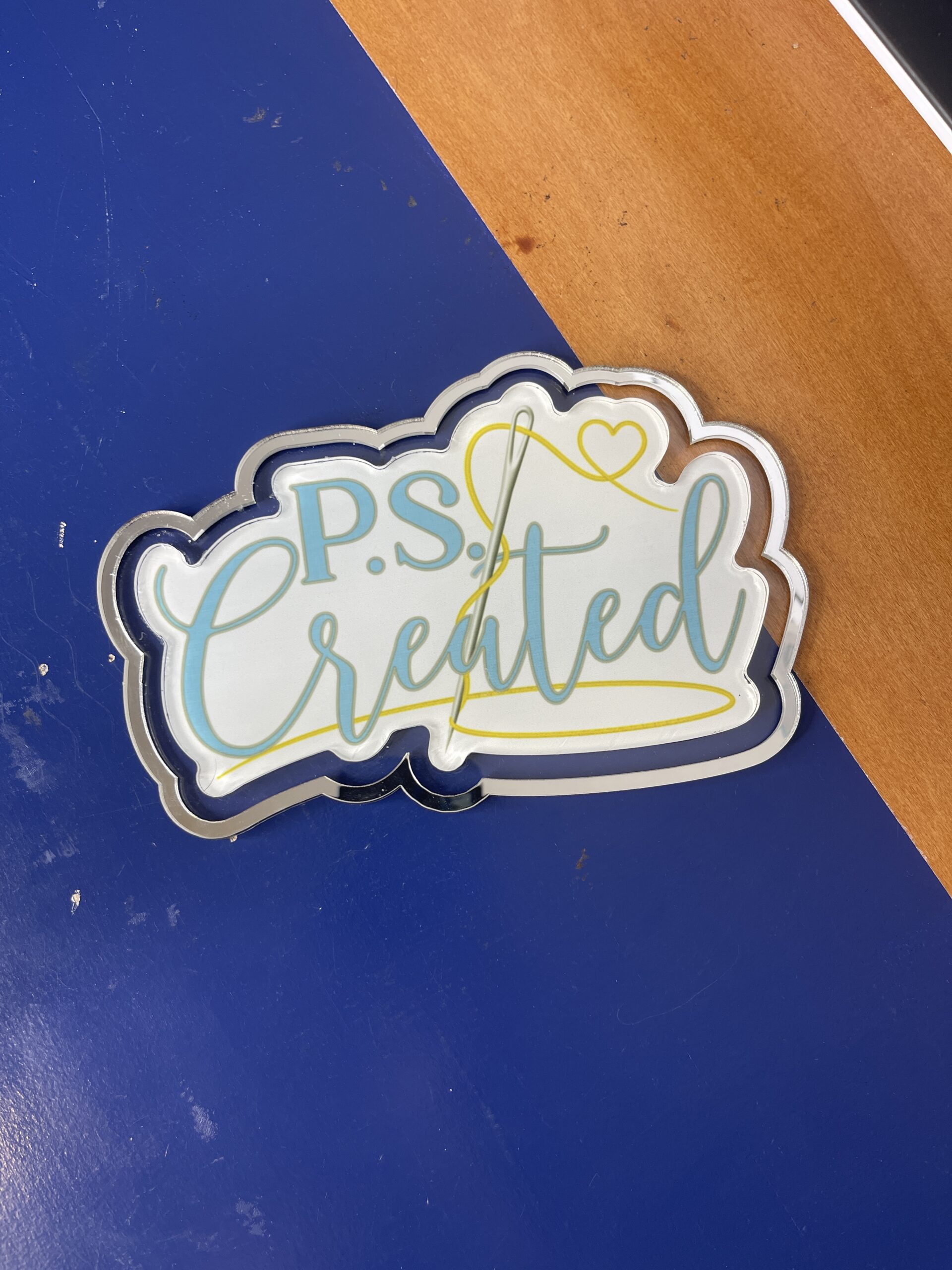 Custom Acrylic Physical Watermark Logo - 8 Inches