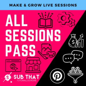 All Class Pass for Make & Grow Live Sessions