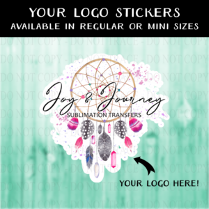 CUSTOM LOGO STICKER - MINI OR REGULAR SIZE